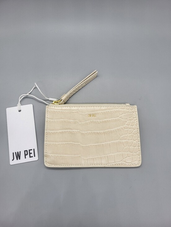 JW PEI Handbags - JW PEI Quinn Zipped Card Holder - Ivory Croc